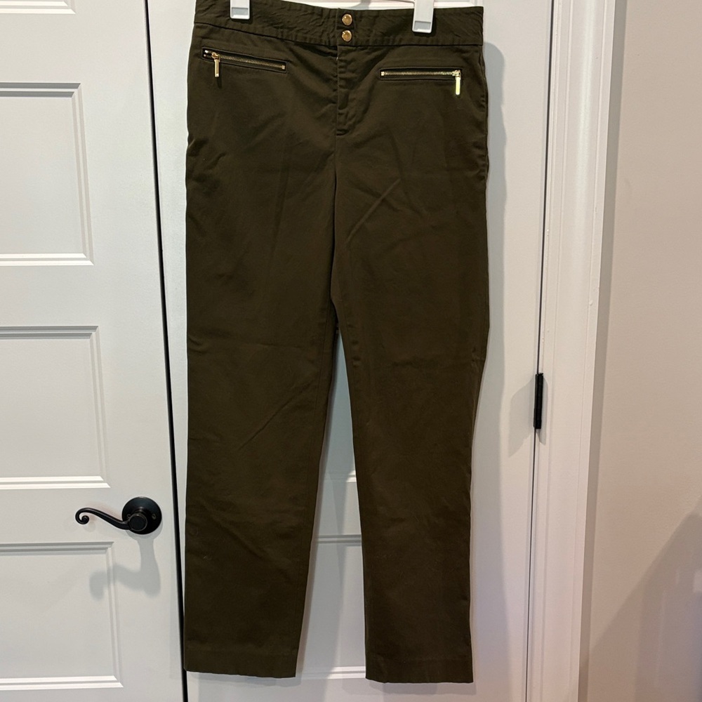 Ralph Lauren Olive Green Straight Leg Pants